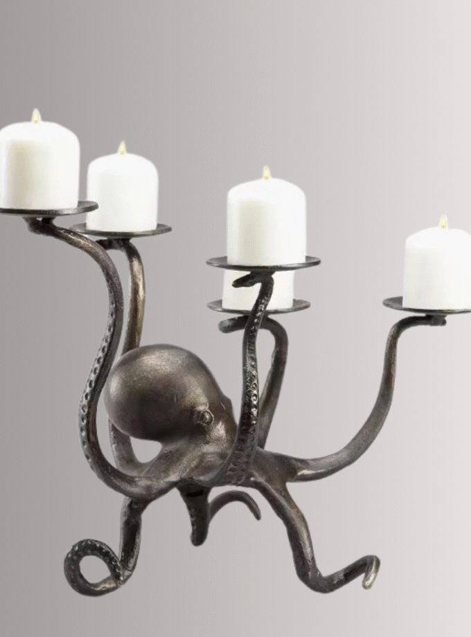 Octopus Pillar Candle Holder